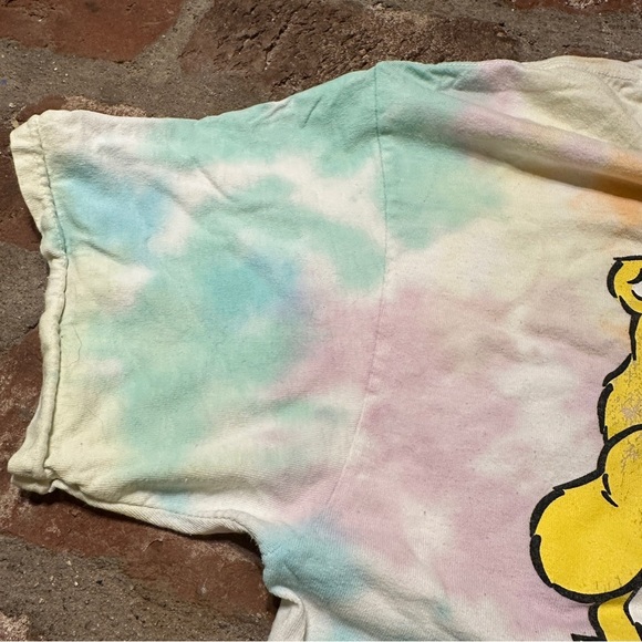 Care Bears Vintage Multicolor Tie Dye Cotton Size Large Graphic T-Shirt - Picture 15 of 16